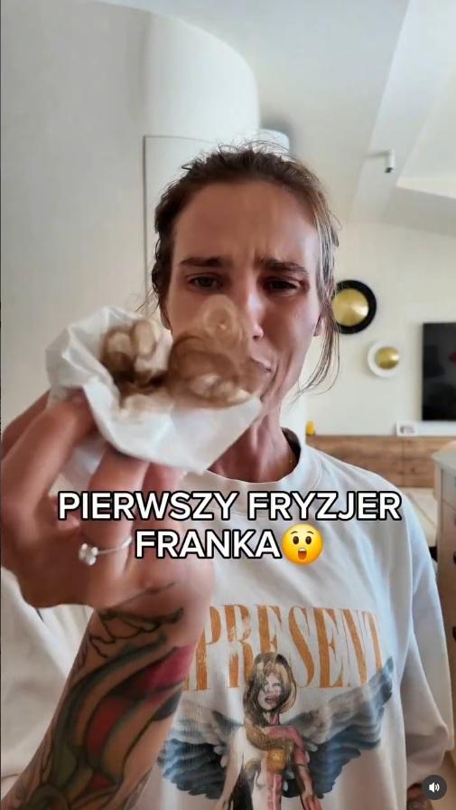 Karolina Gilon zalana łzami, fot. Instagram