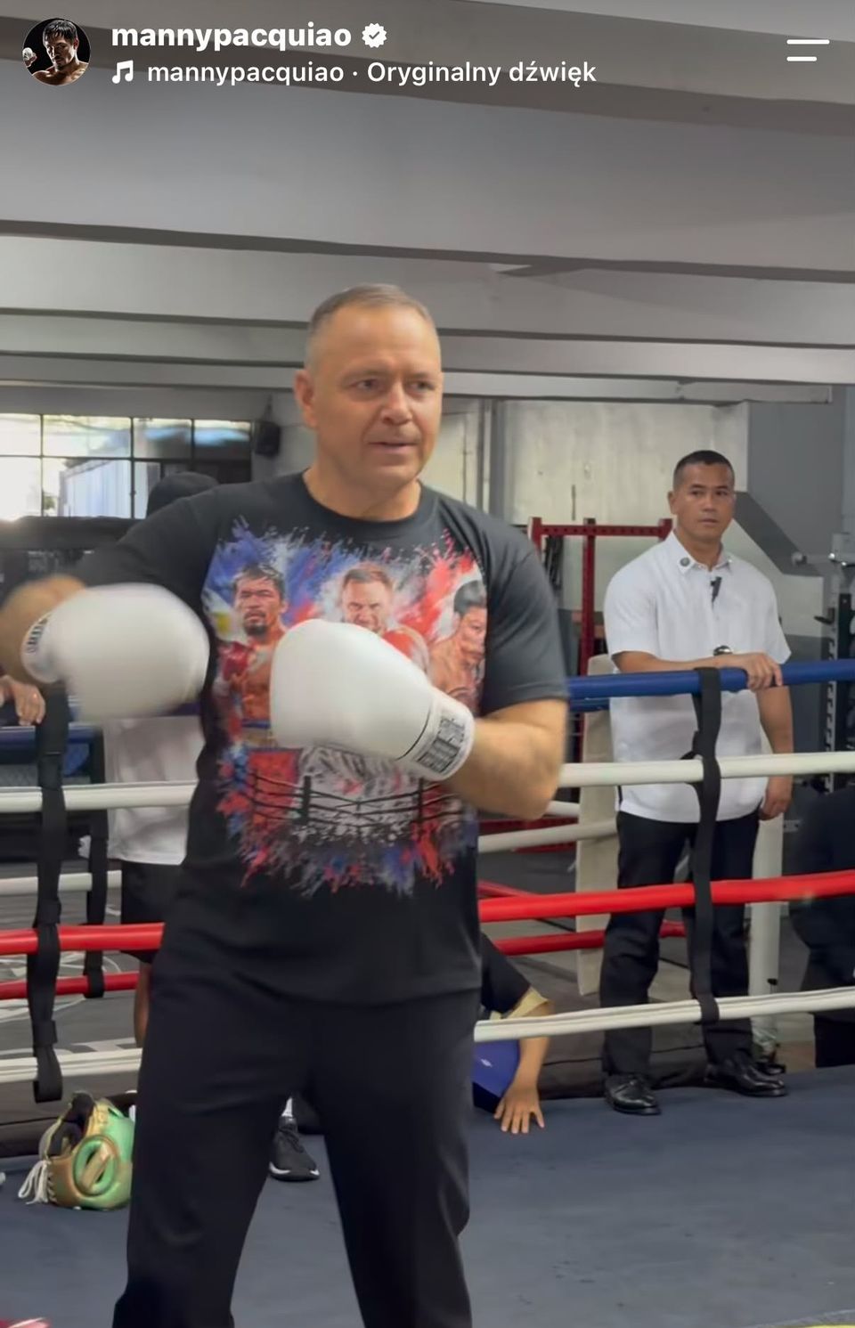 Karol Nawrocki i Manny Pacquiao fot. Instagram