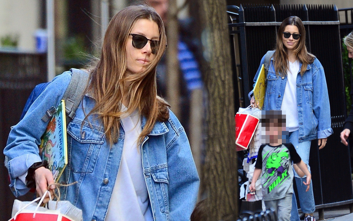 Jessica Biel odbiera 4-letniego syna Silasa z przyjęcia urodzinowego (ZDJĘCIA)