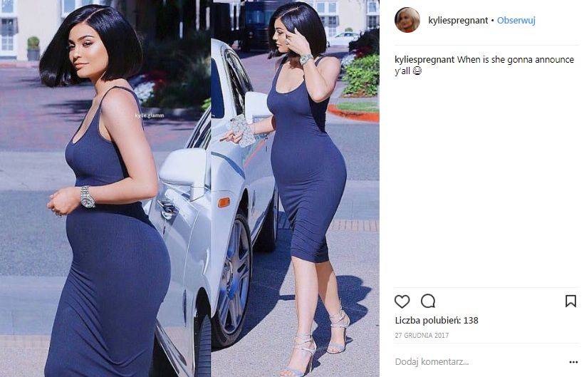 Kylie nie chce pokazać brzucha, więc fani zrobili go SAMI