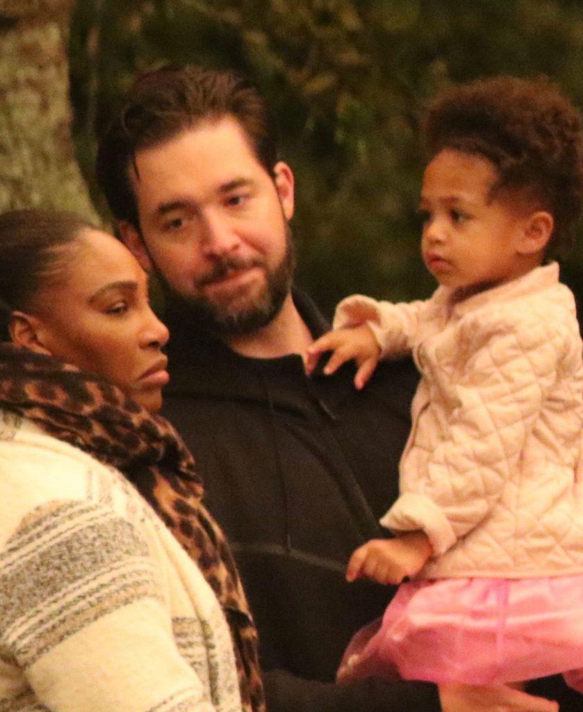 Serena Williams z mężem i córką