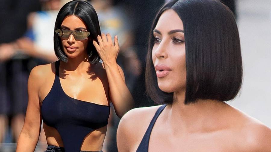 Cameltoe i sterczące żebra Kim Kardashian