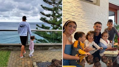 Córeczki Cristiano Ronaldo już owinęły sobie tatę wokół palca: “Kiedy widzę te dwie, zakochuję się na nowo”