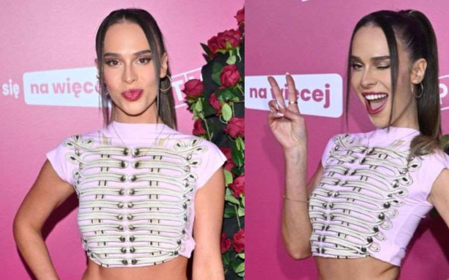 Spódniczka Blanki ledwo ją zakryła… Tak odważnie nie było na żadnej ramówce