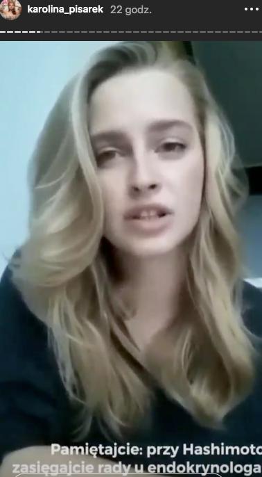 Karolina Pisarek. Fot. screen Instagram