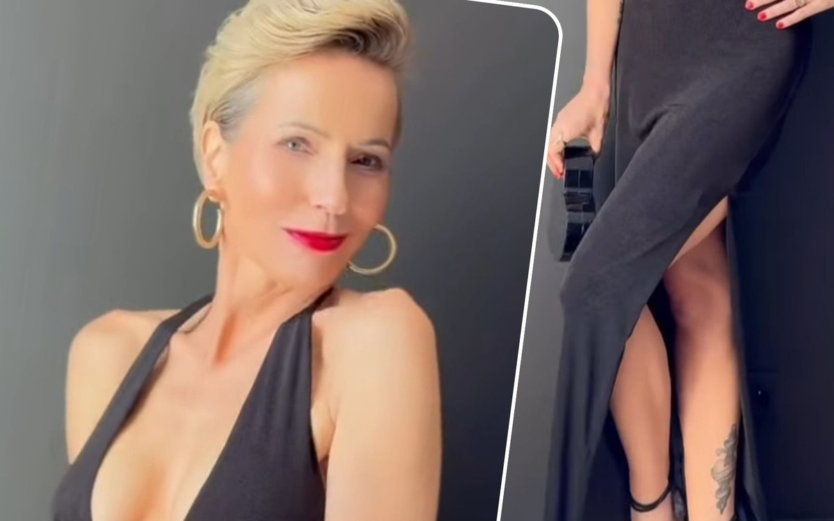 Paulina Smaszcz w sukni z dekoltem do pępka. 52-latka odsłoniła wdzięki w odważnym wideo