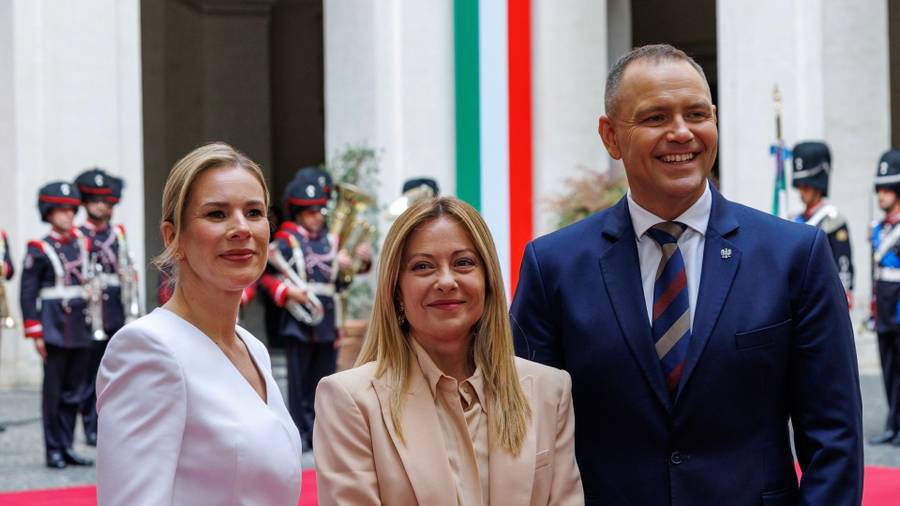 Spotkanie Karola i Marty Nawrockich z Giorgią Meloni, fot. Forum