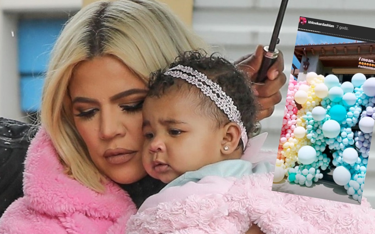 Huczne urodzinki True. Khloe Kardashian po raz pierwszy spotkała się z Tristanem Thompsonem