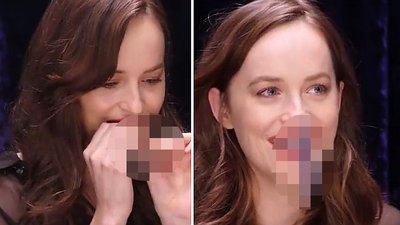Dakota Johnson wkłada sobie różne rzeczy w szparę… (VIDEO)