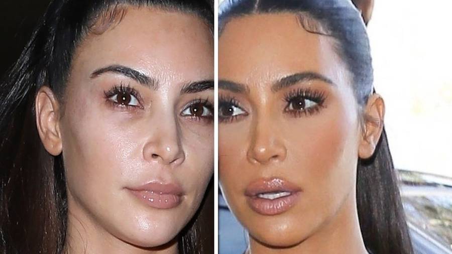 Paparazzi przyłapali Kim Kardashian BEZ MAKIJAŻU! (ZDJĘCIA)