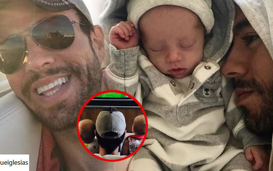 Enrique Iglesias ogląda mecz z BLIŹNIAKAMI. Ale urosły! (Instagram)