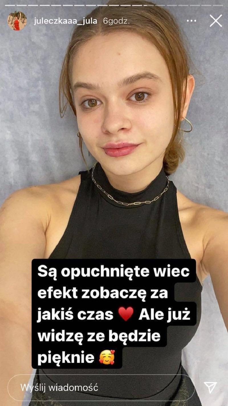 Julia Wróblewska, fot. Instagram @juleczkaaa_jula