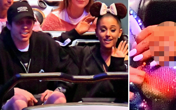 Ariana Grande z WIELKIM pierścionkiem zaręczynowym w Disneylandzie (ZDJĘCIA)