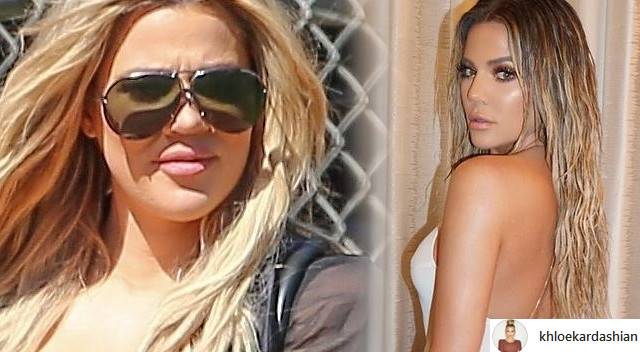 Khloe Kardashian pokazała BRZUCH pięć tygodni po PORODZIE
