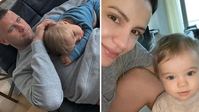 Noah Boruc pomyka sobie po domu w dresie BALENCIAGI. Wygląda jak model!