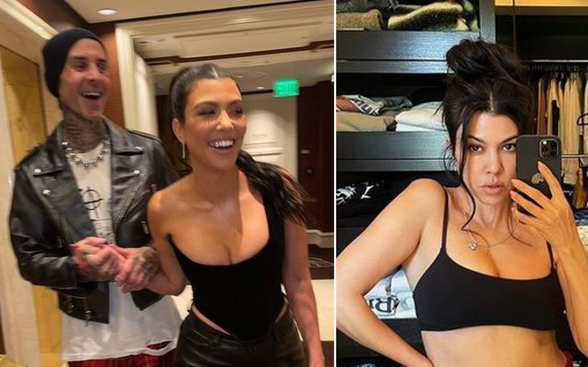 Kourtney Kardashian pozuje na tle ogromnej garderoby, a fani zastanawiają się czy jest W CIĄŻY