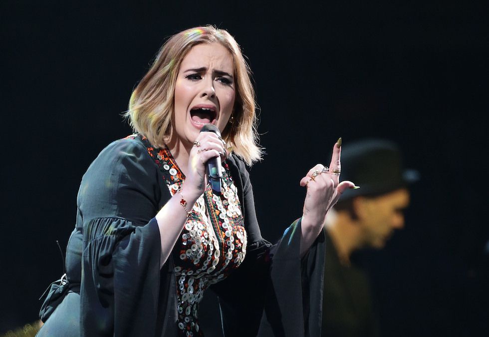 File photo dated 25/06/16 of Adele performing at Glastonbury. Adele said her Las Vegas residency show at the Caesars Palace was "perfect" and "looked just like how I imagined" as she kicked off the first night of her postponed run. Issue date: Saturday November 19, 2022.,Image: 638193867, License: Rights-managed, Restrictions: FILE PHOTO, Model Release: no, Credit line: Yui Mok / PA Images / Forum