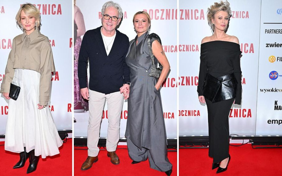 Gwiazdy na premierze filmu “Rocznica”. Błaszczyk, Janowski z żoną, Żukowska…