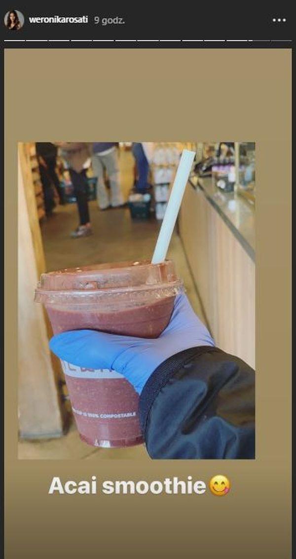 Weronika Rosati robi zakupy podczas kwarantanny