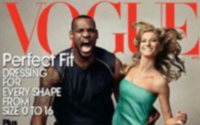 Gisele Bundchen i LeBron James razem