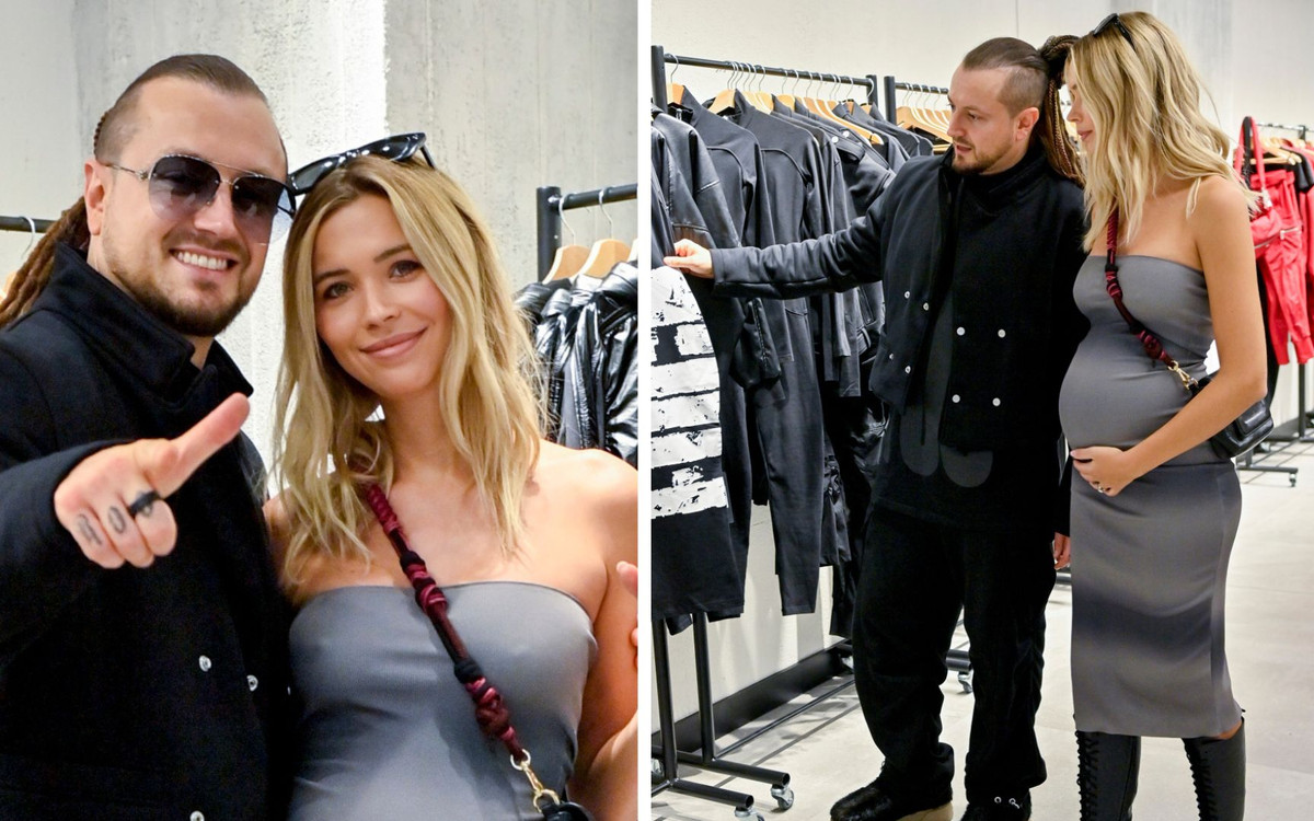 Sandra Kubicka po raz pierwszy chwali się ciążowymi krągłościami na salonach. Towarzyszył jej Baron