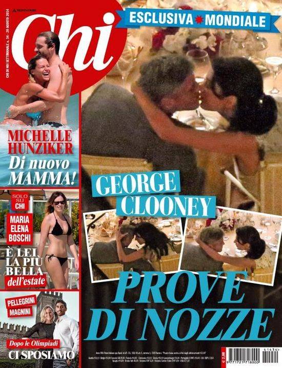 George Clooney i Amal Amaluddin na okładkach