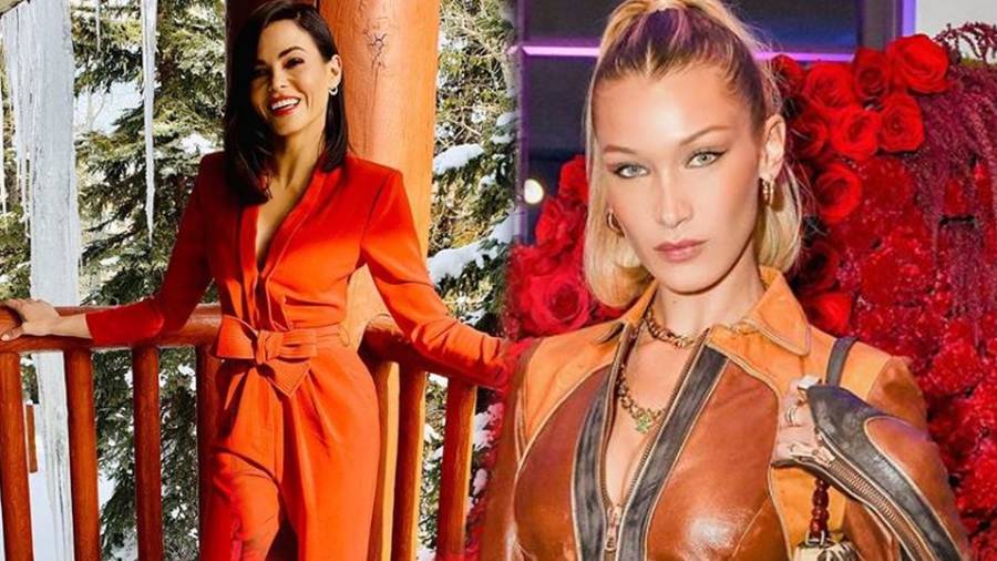 Galeria gwiazdy w pomarańczowych kreacjach