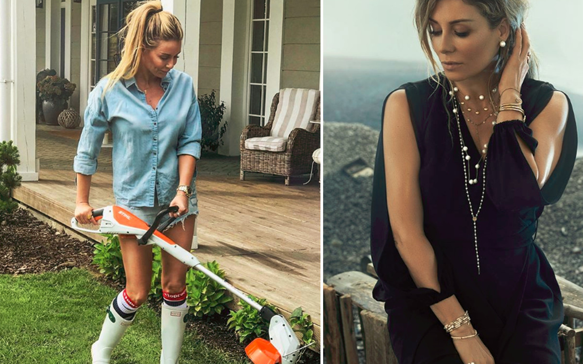 Rozenek kosi trawę w TAKIM outficie! Fani: będzie Pani reklamować też traktory?!