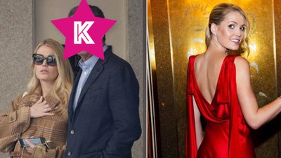 Piękna siostrzenica księżnej Diany, Lady Kitty Spencer opuszcza hotel z 60-letnim narzeczonym (FOTO)