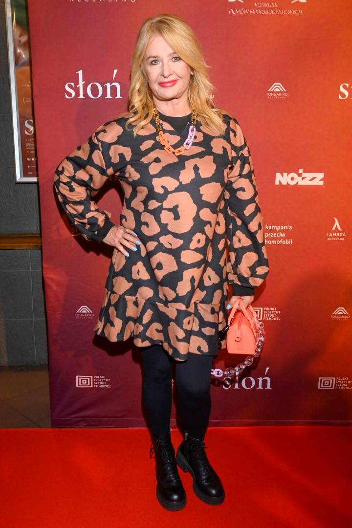 Dawno niewidziana Małgorzata Foremniak rzuca się w oczy na premierze filmu “Słoń”