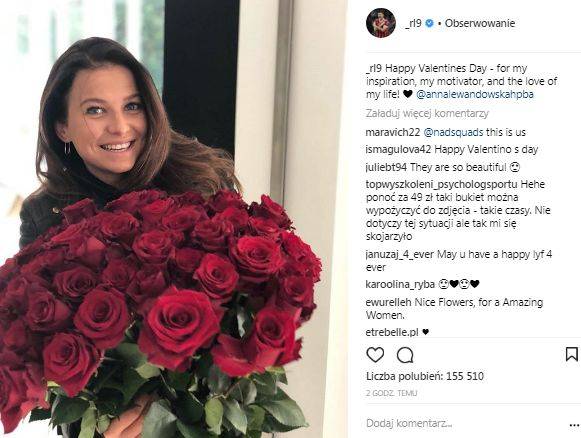 Lewy nie trafił z prezentem dla Ani na Walentynki?