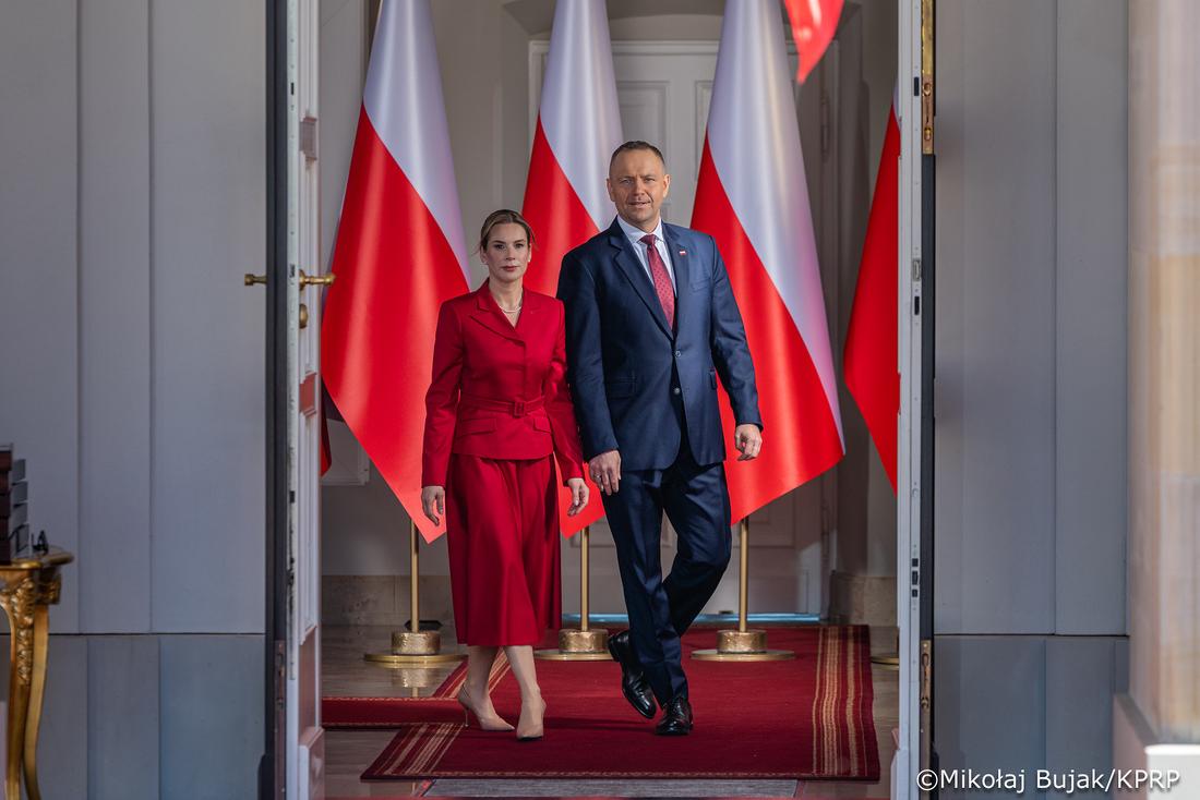 Marta Nawrocka na obchodach Dnia Flagi, fot. prezydent.pl