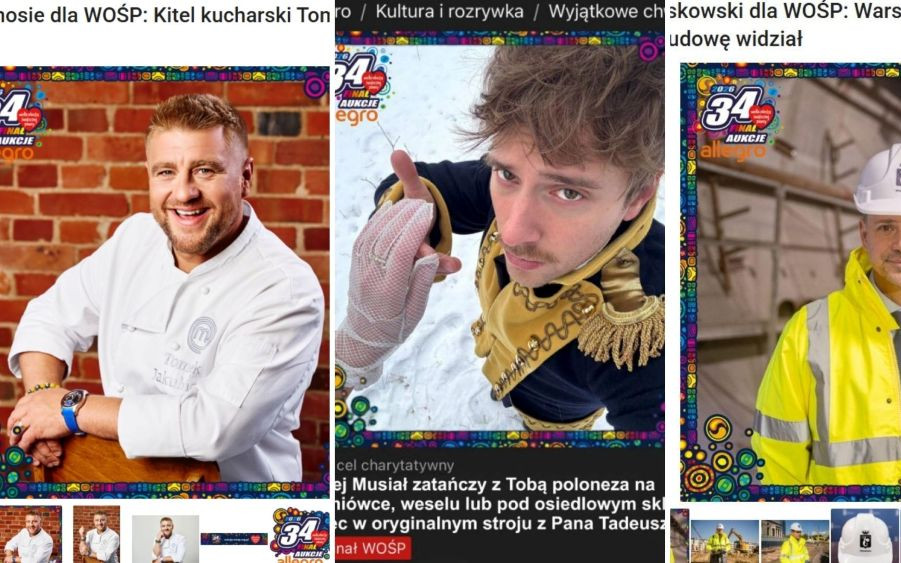 Licytacje gwiazd dla WOŚP. Niektórzy naprawdę zaszaleli