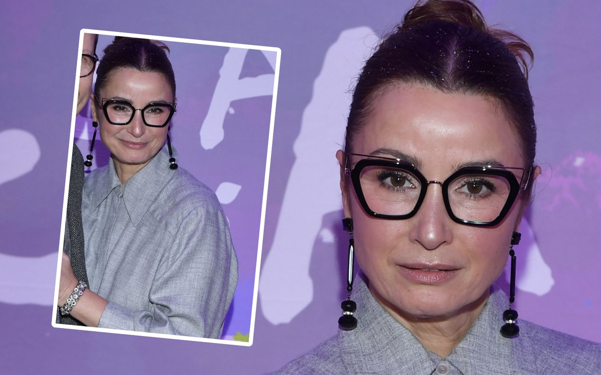 Brodzik wtulona w przystojniaka na premierze. Ależ oni patrzą!