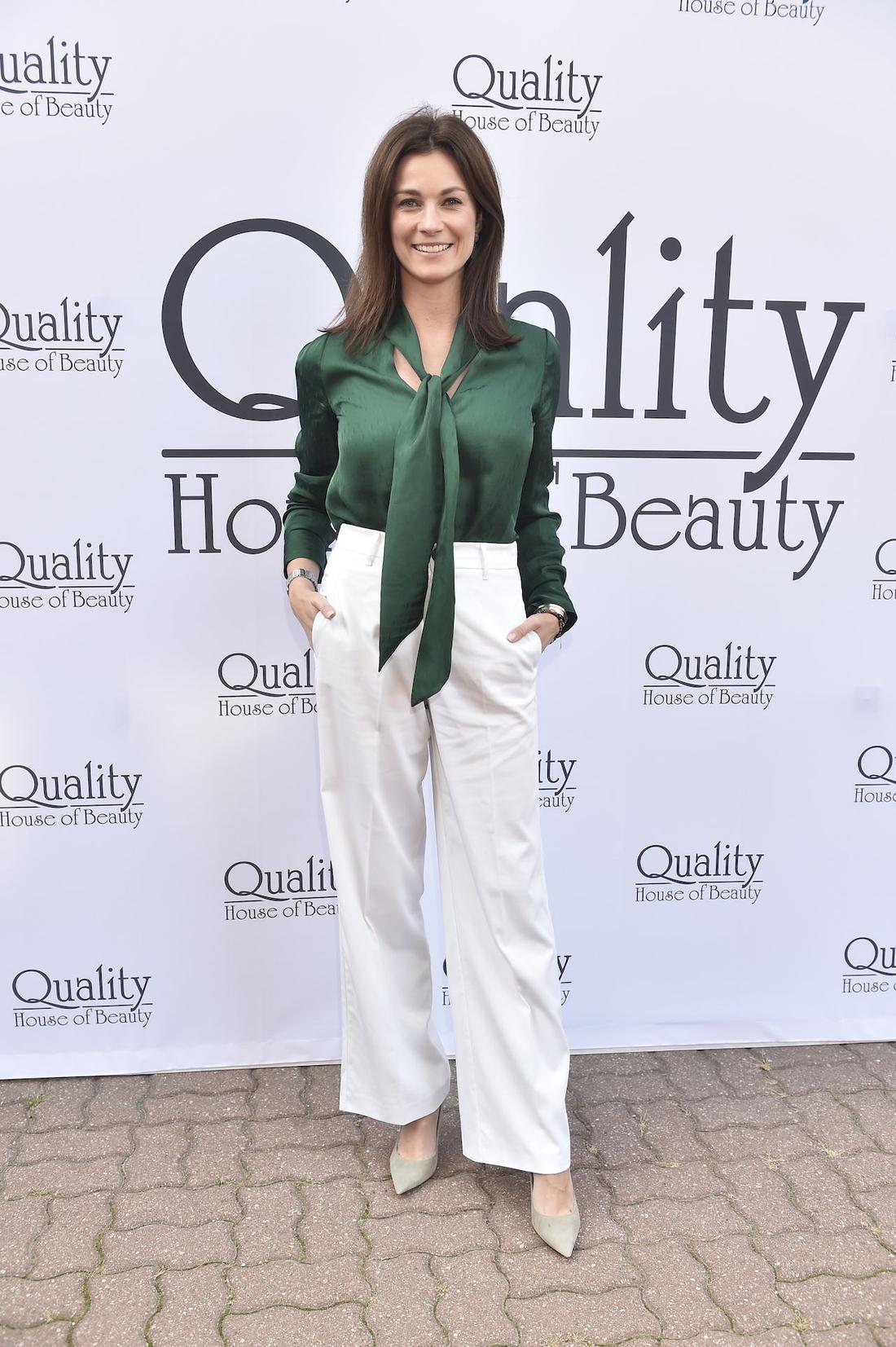 Anna Lucińska na otwarciu salonu