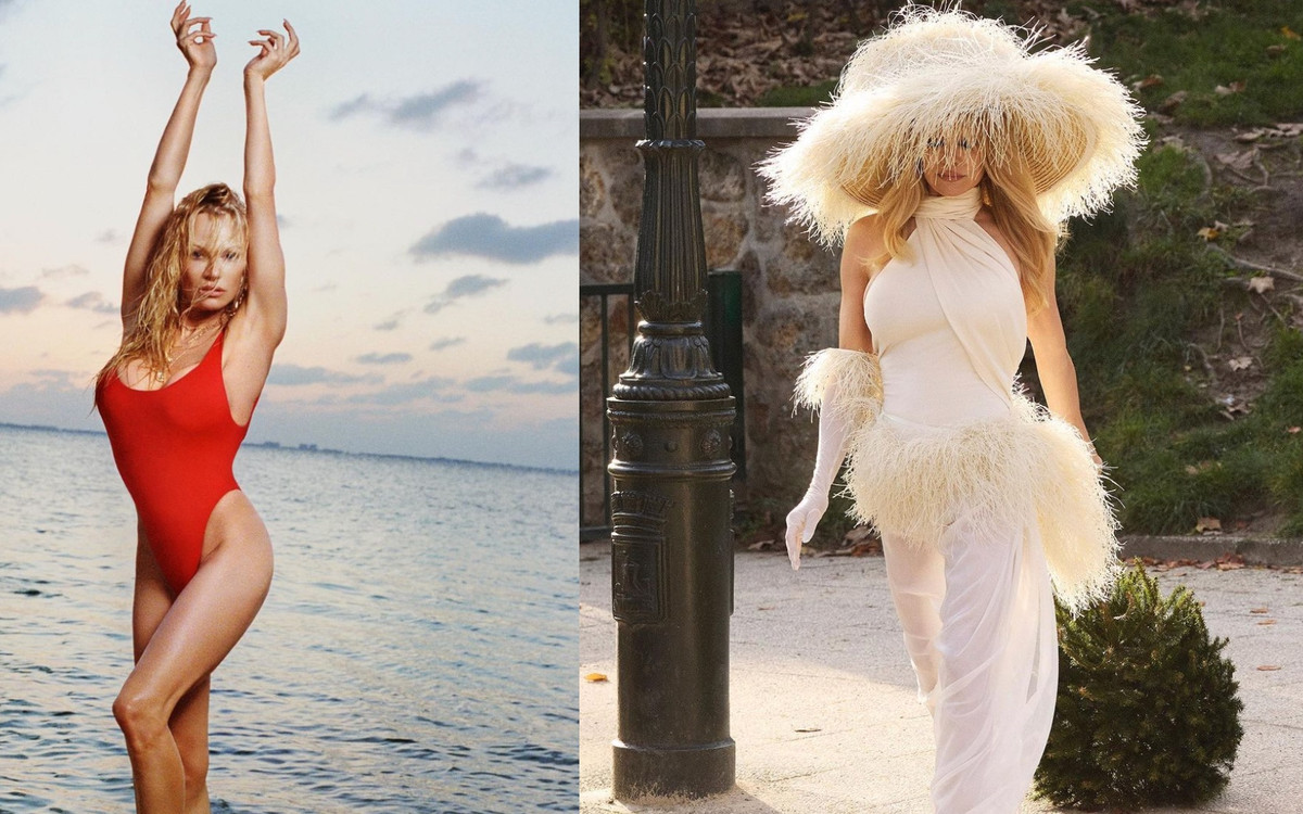 W końcu! Pamela Anderson sprzedaje swoje kostiumy kąpielowe