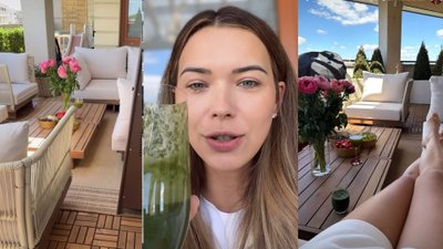  Sandra Kubicka pochwaliła się tarasem. Pięknie go urządziła. Prawdziwy azyl