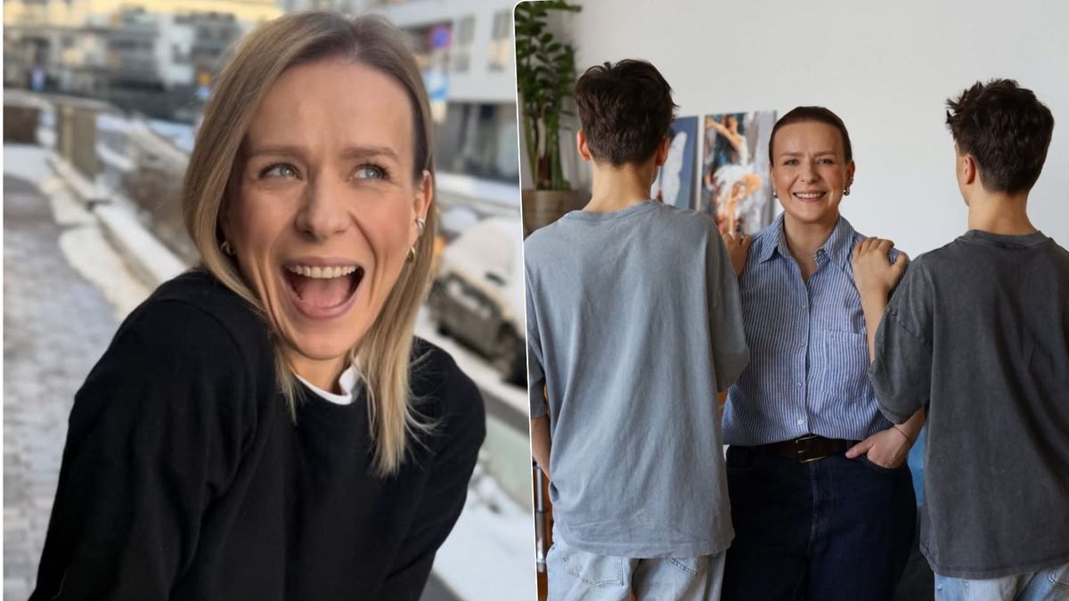 Aneta Zając z synami, fot. Instagram