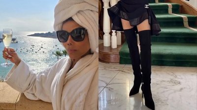 Tak gwiazda ubrała się na pogrzeb siostrzenicy. Mikro-mini i dekolt do pępka