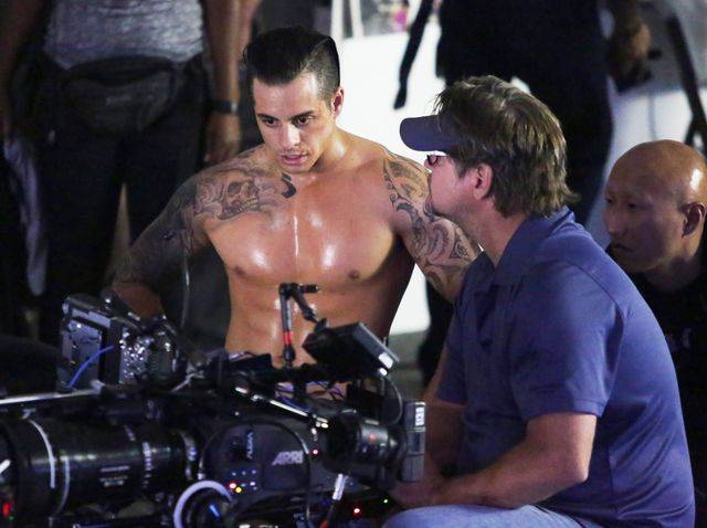 Casper Smart na planie filmu Street