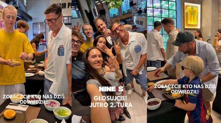 Celebryci w restauracji Roberta Lewandowskiego/ fot. Instagram/nines_restaurant_sportsbar