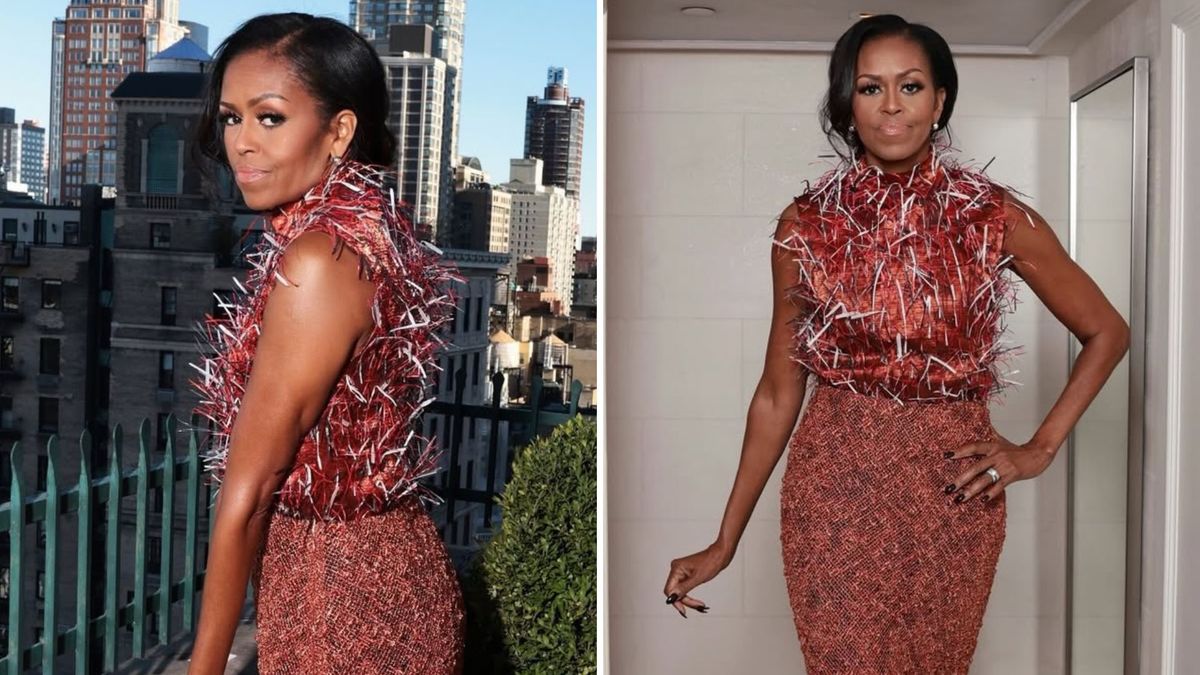 Michelle Obama zachwyciła w kreacji Chanel. Jaka ona chudziutka! Fot. Instagram.