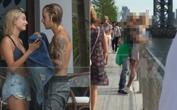 Justin i Hailey namiętnie całują się na ulicy! (VIDEO)