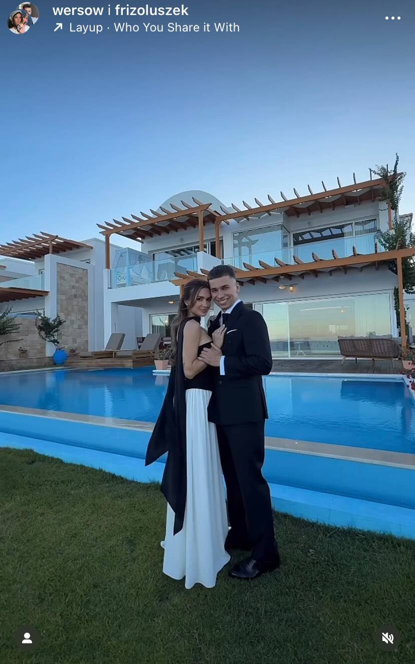 Wersow pokazała kolejne kadry z wesela. Tym razem odsłoniła kulisy kolacji przedślubnej (WIDEO)