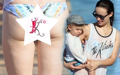 Rzadki widok – Olivia Wilde w bikini z rodzinką (FOTO)